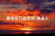属龙住几层吉利-属龙人宜住17层吗：揭秘楼层选择之谜