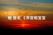 相 官名_《带官相宝宝取名秘籍：如何赋予贵气之名》