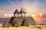 射手座与贞子座配吗—《射手贞子，爱恨交织的宿命情缘》