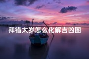 拜错太岁怎么化解吉凶图片-《拜错太岁化解吉凶秘法图解》