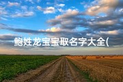 鲍姓龙宝宝取名字大全(以鲍姓为姓氏最高分的男孩名字)