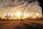 杨家宝贝，水润灵动，男孩名字大揭秘