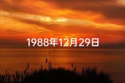 1988年12月29日是什么星座农历(《1988年12月29日命格：揭秘独特命运之谜》)