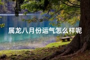 属龙八月份运气怎么样呢女孩;属龙八月份运势揭秘：吉星高照，好运连连