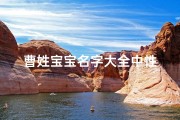 曹姓宝宝名字大全中性