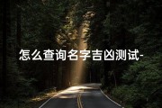 怎么查询名字吉凶测试-名字吉凶一测便知：揭秘姓名奥秘