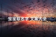 宝宝取名字 文案大全_宝宝起名文案