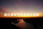 戚氏男宝宝取名字大全集(戚氏 姓戚的名人 戚姓起名字 戚姓的起源与家谱)