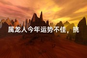 属龙人今年运势不佳，挑战重重