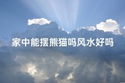 家中能摆熊猫吗风水好吗,家中摆放熊猫风水佳宜否？