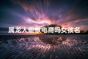 属龙人能做电商吗女孩名字怎么取、属龙女孩电商新锐：龙腾电商界，她能行