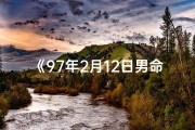 《97年2月12日男命格：揭秘命运转折点》