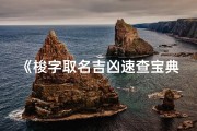 《梭字取名吉凶速查宝典，助你选名更如意》