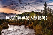 属龙和属羊的人般配吗(属龙的和属羊的在一起般配吗？)