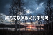 属龙可以佩戴龙的手绳吗、属龙佩戴龙手绳：吉祥物饰，运势提升