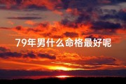 79年男什么命格最好呢图片—79年男性最佳命格揭秘