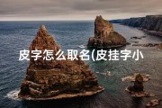 皮字怎么取名(皮挂字小孩男孩，童趣盎然新名字)