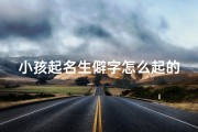 小孩起名生僻字怎么起的;小孩起名生僻字怎么起的好听
