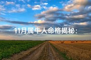 11月属牛人命格揭秘：运势详解与人生指引