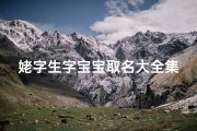 姥字生字宝宝取名大全集-《姥字生辉：宝宝取名大全集，创意无限》