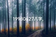 19980627八字,98年9月27日生辰八字揭秘：命运轨迹大解析