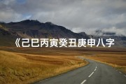 《己巳丙寅癸丑庚申八字解析：命运之谜揭晓》