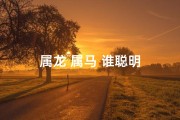 属龙 属马 谁聪明
