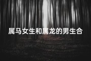 属马女生和属龙的男生合不合_属马女孩与属龙男孩：天作之合的奇妙缘分