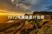 1972年属鼠是什么命;《1972年鼠年命格：揭秘生肖运势新篇章》