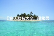 《金氏取名大全：揭秘男宝宝吉祥好名》