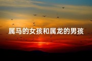 属马的女孩和属龙的男孩配吗_属马女孩与属龙男生：天生一对佳缘