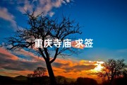 重庆寺庙 求签