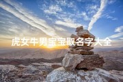 虎女牛男宝宝取名字大全,虎男牛女生什么宝宝好