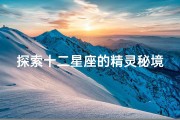 探索十二星座的精灵秘境：神秘力量与个性奇遇