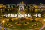 花枝招展宝宝取名：诗意盎然花名大全