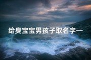 给臭宝宝男孩子取名字—孩子小名叫臭臭的来有文