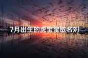 7月出生的虎宝宝取名刘含寓意立生生成