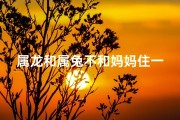 属龙和属兔不和妈妈住一起好吗_属龙属兔不和，妈妈住哪儿好？