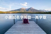 小孩起名字禹旋—禹字取小名