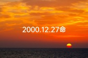2000.12.27命格;2000.2.8什么命