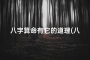 八字算命有它的道理(八字算命要不要信 )