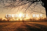 《刘邦命格非凡：揭秘不凡之人传奇一生》