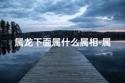 属龙下面属什么属相-属龙下面属什么属相最好