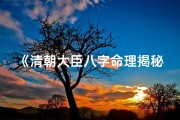《清朝大臣八字命理揭秘：命运轨迹解析》