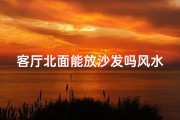 客厅北面能放沙发吗风水