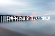 《庚午己丑辛丑八字命理揭秘：运势与人生轨迹》