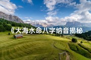 《大海水命八字纳音揭秘：探寻命运之海》