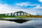 小孩子起名买什么书好,《宝宝起名必备：挑选童书攻略》