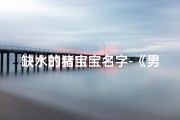 缺水的猪宝宝名字-《男猪宝宝补水润木：创意取名宝典》