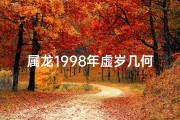 属龙1998年虚岁几何？揭秘人生新篇章